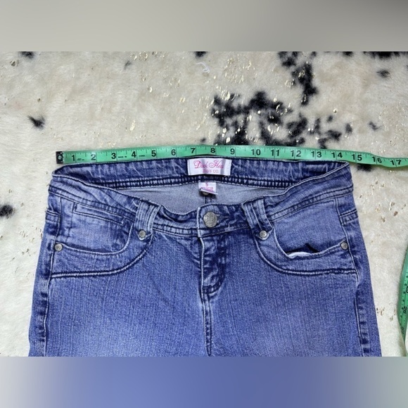 Duck Head Vintage Y2K Light Wash Low Rise Flare Leg Denim Jeans Size 5 - Picture 2 of 6